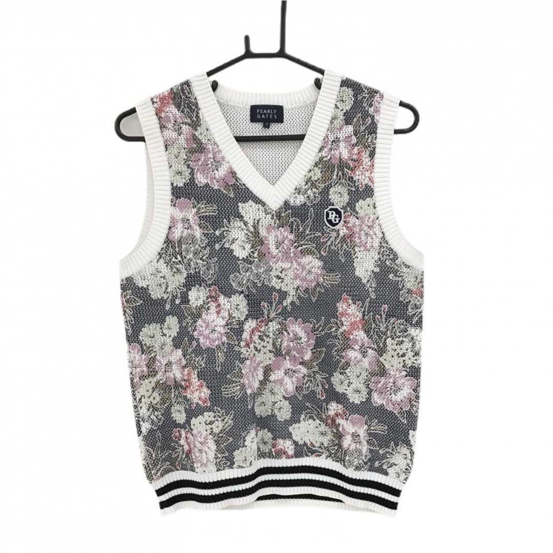PEARLY GATES - 【美品】パーリーゲイツ ニットベスト ネイビー×ピンク