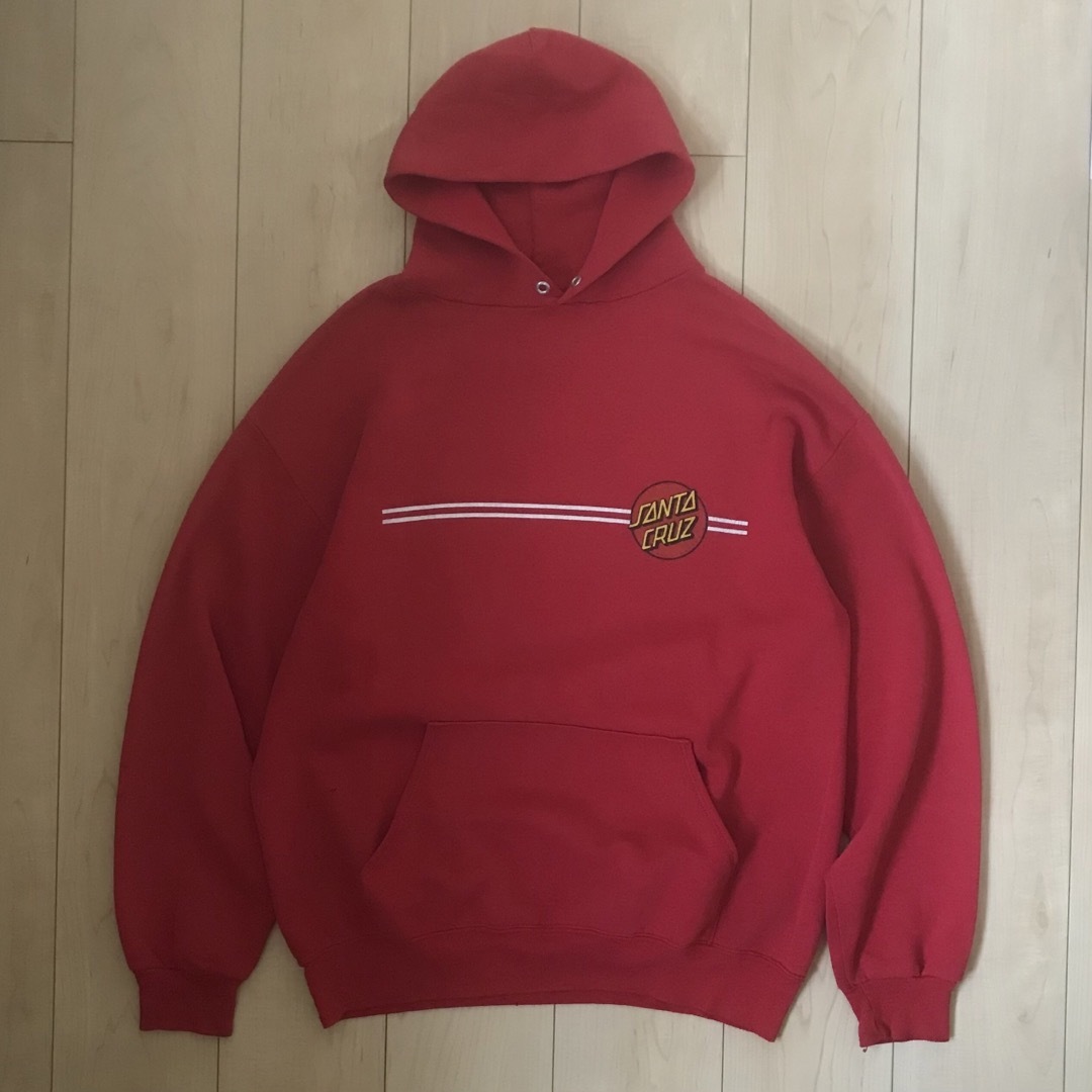 Santa Cruz - SANTA CRUZ サンタクルーズ パーカー USA製 赤 XLの通販