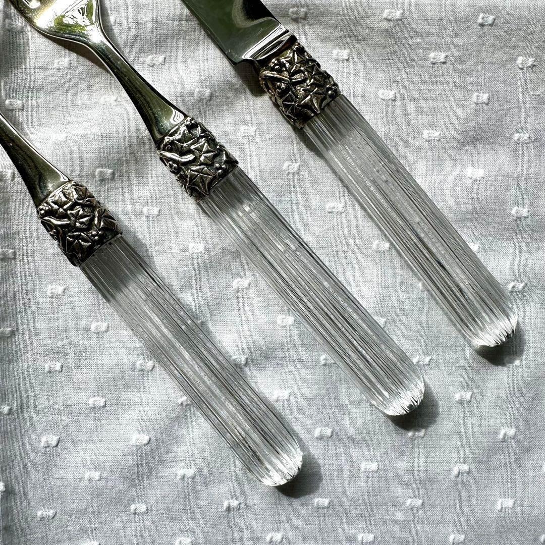 Christofle - 値下☆パリ 高級カトラリー シエクル クリスタルハンドル