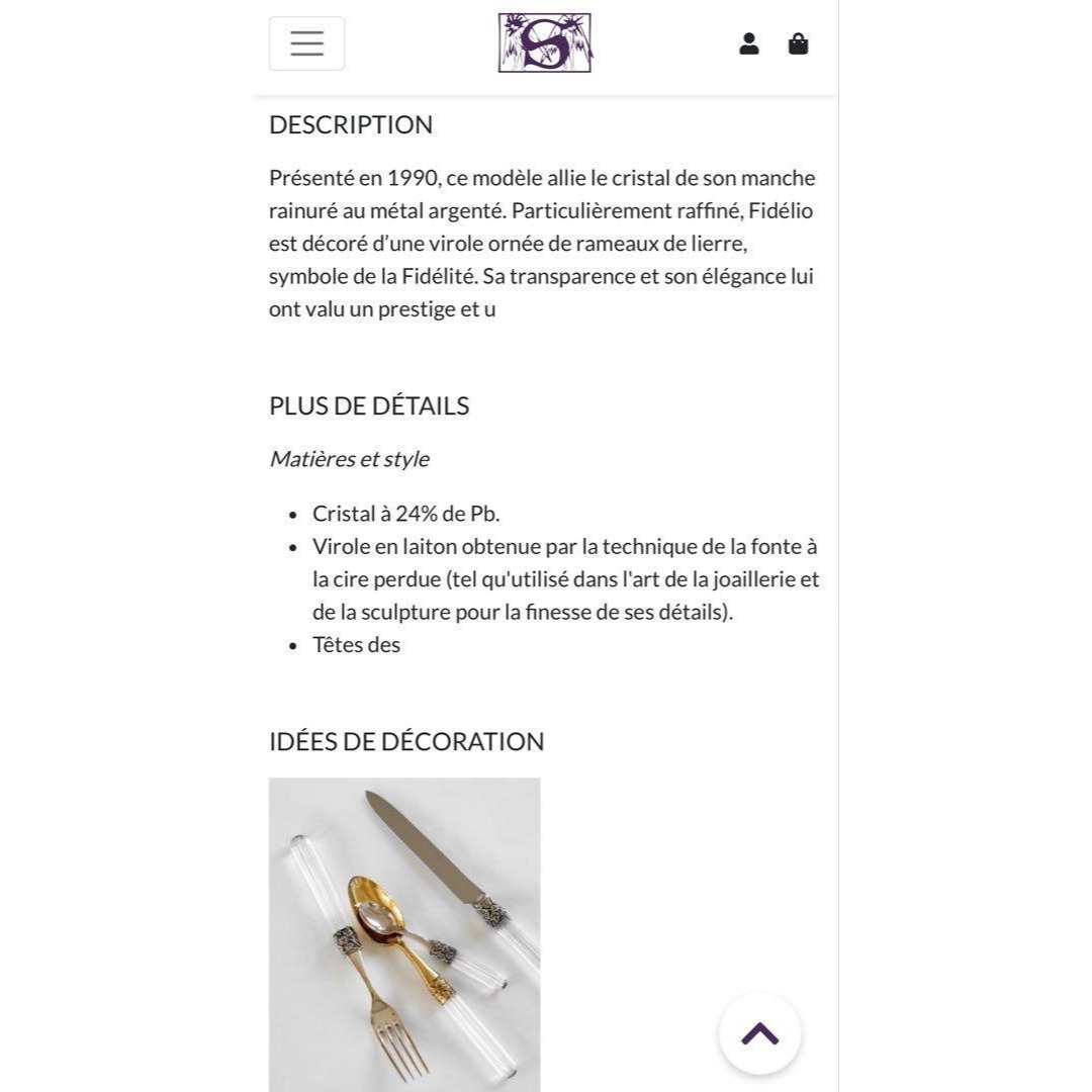 Christofle - 値下☆パリ 高級カトラリー シエクル クリスタルハンドル