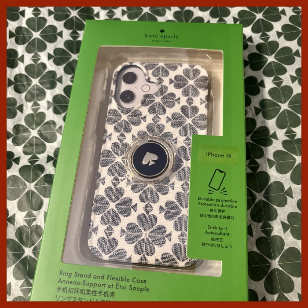 kate spade NEW YORK - 【kate spade】 iPhone16ケース スペード