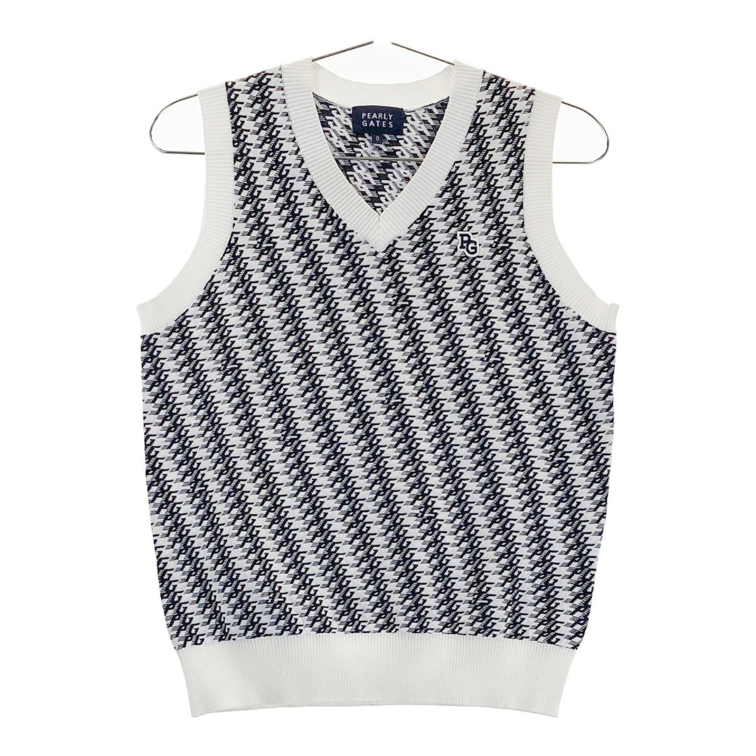 サイズ：0 PEARLY GATES パーリーゲイツ 2024年モデル ニットベスト PG