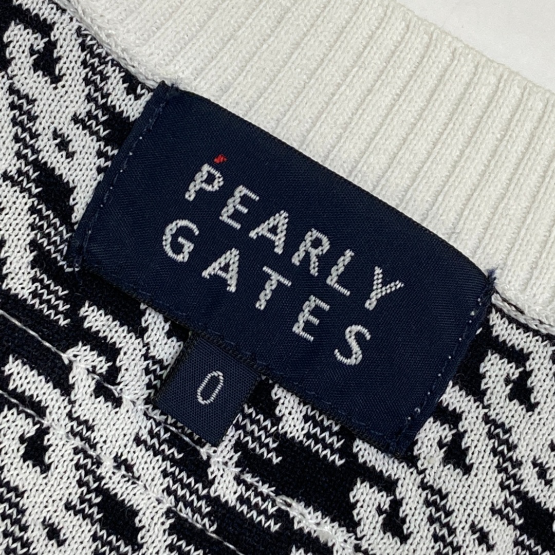 サイズ：0 PEARLY GATES パーリーゲイツ 2024年モデル ニットベスト PG