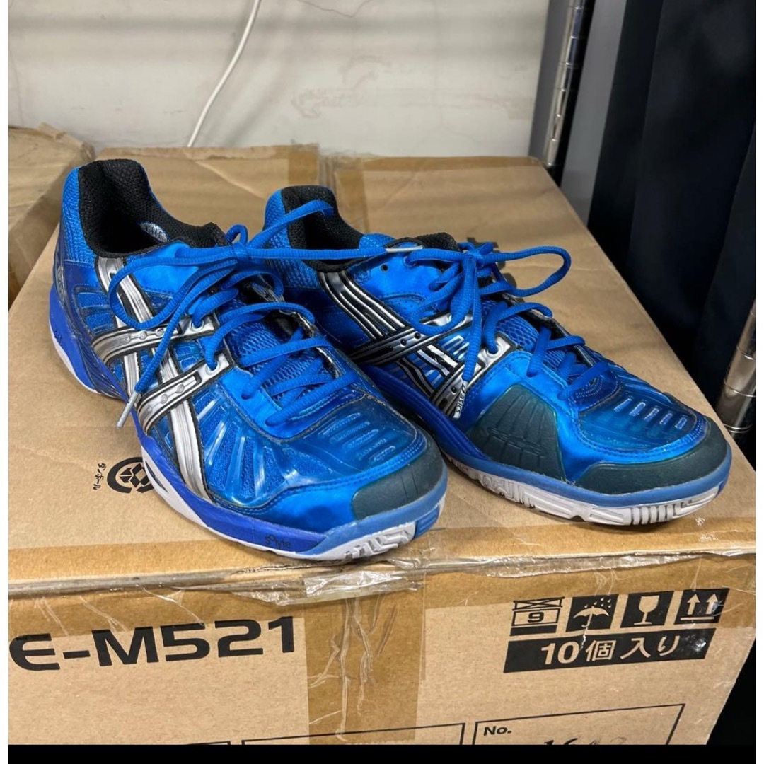 asics - ゲルレゾリューション4 ASICS GEL テニスシューズ 青の通販 by