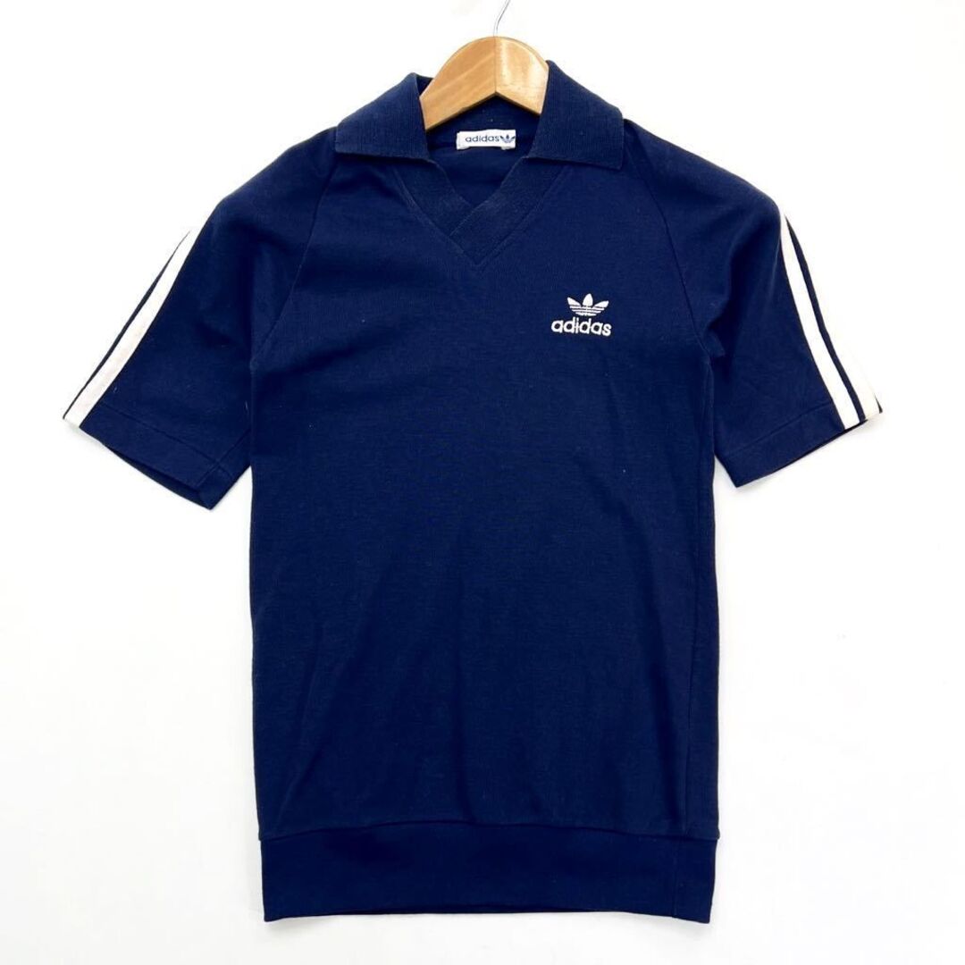 adidas - 80s ☆ adidas ☆ レトロサッカー◎ 半袖 襟付 シャツ T