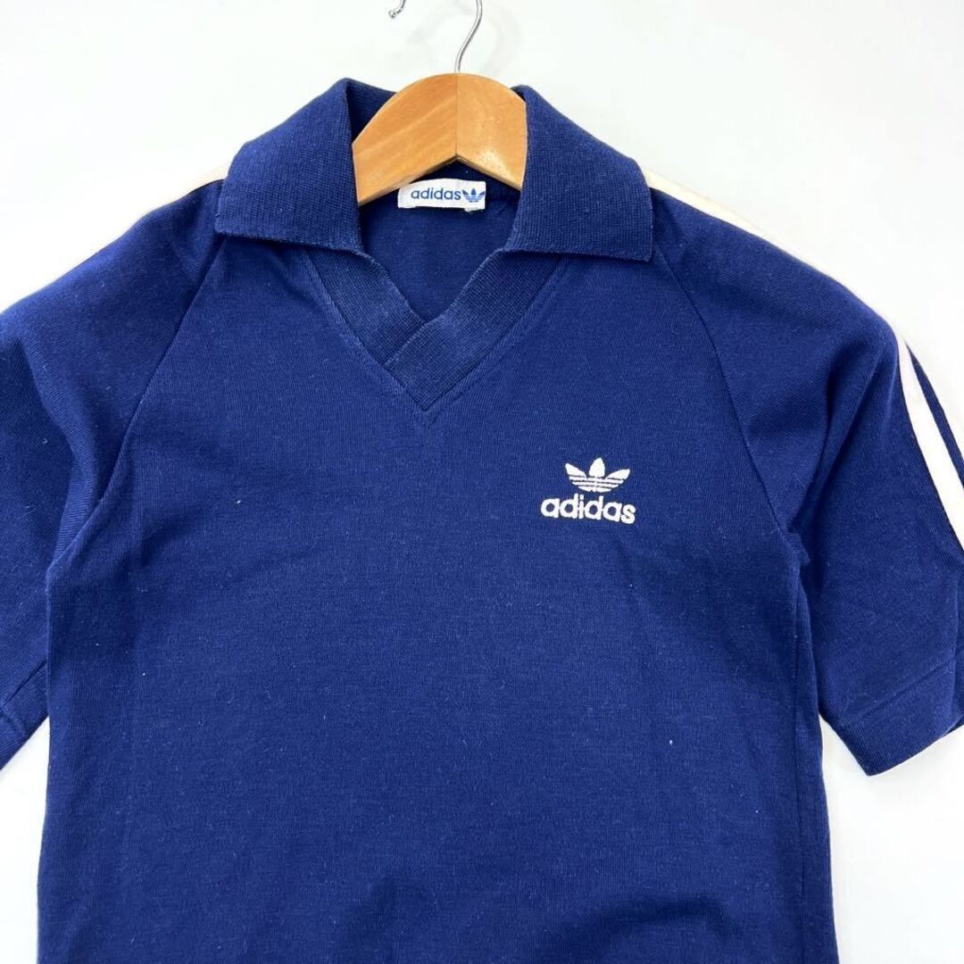 adidas - 80s ☆ adidas ☆ レトロサッカー◎ 半袖 襟付 シャツ T