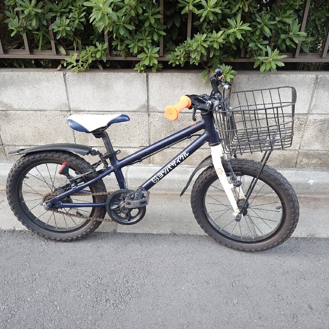 手渡し 東京】ヨツバサイクル 16インチ ネイビーの通販 by くら｜ラクマ