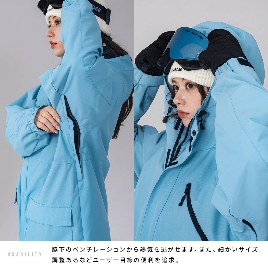 スノボウェア レディース上下セット スノーボードウェア ボーディー