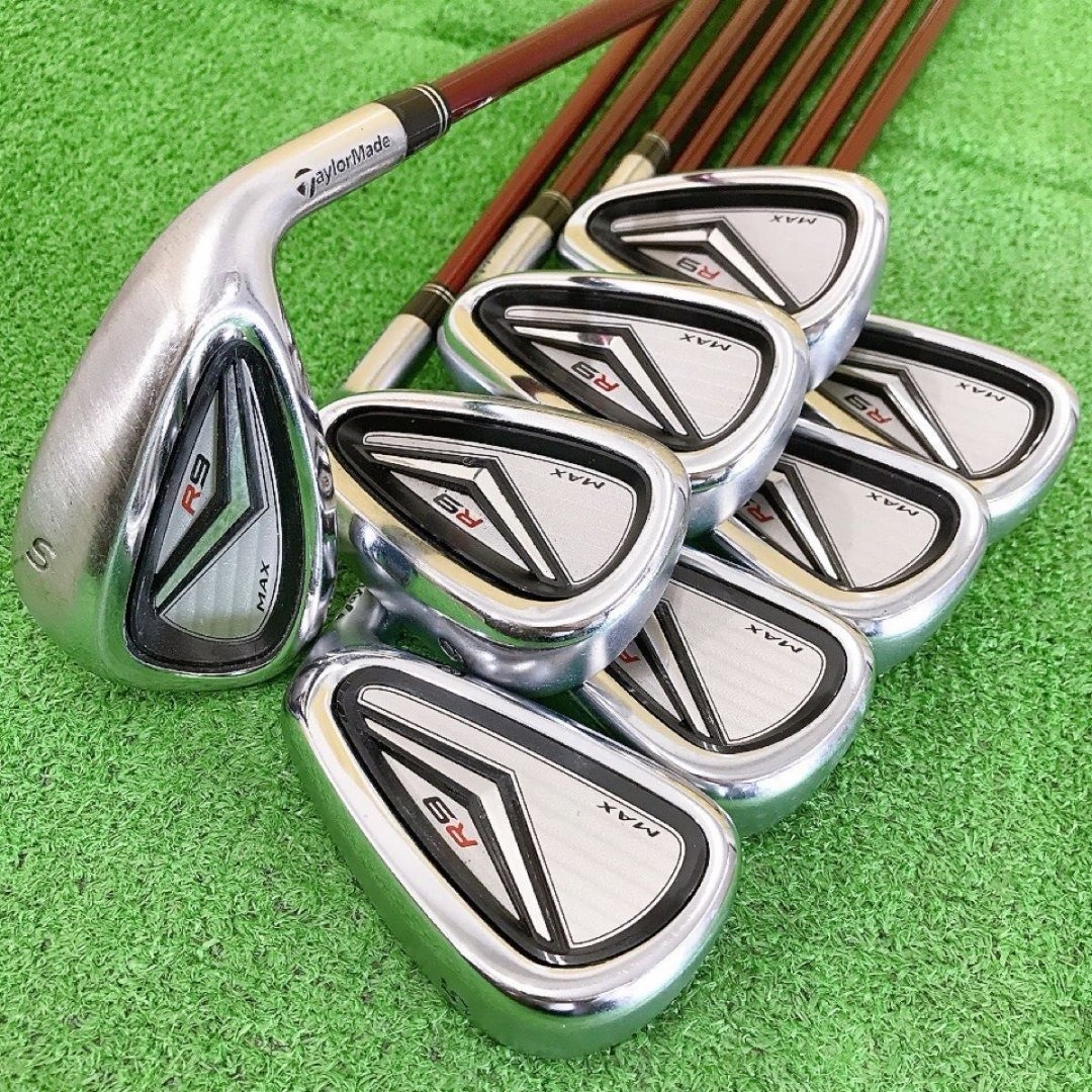 TaylorMade - チ85☆テーラーメイド R9 MAX 8本アイアンセット S 純正
