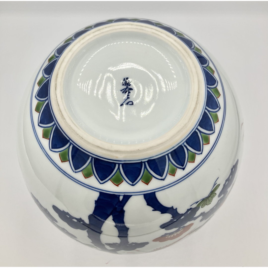 源右衛門窯 - ◯ 有田焼 源右衛門窯 「染錦松鶴花瓶」の通販 by ギャオ