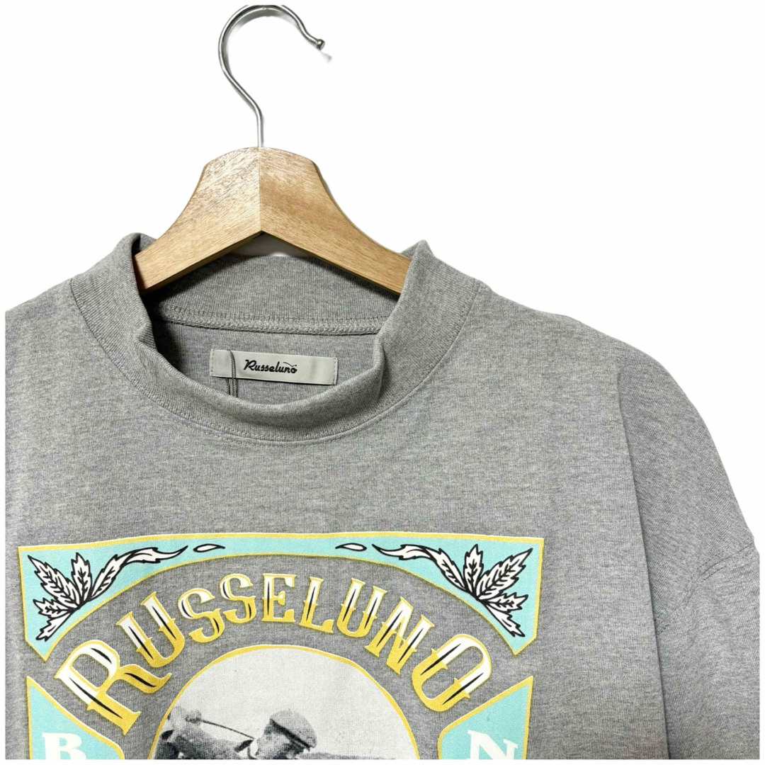 ラッセルノ ゴルフ レイヤード プリント モックネック L/S グレー L 5