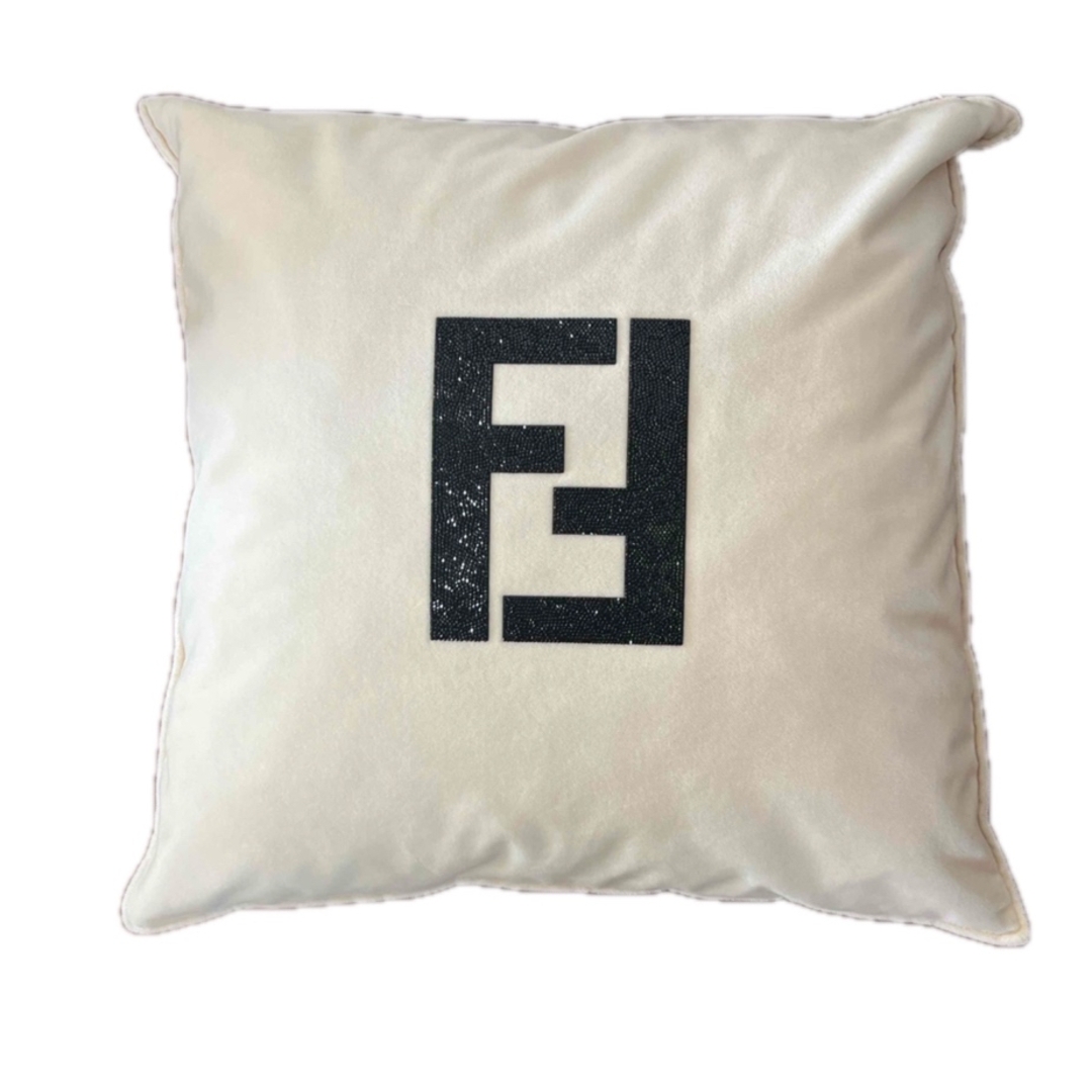 FENDI - FENDI CASA フェンディ カーサ クッション スワロフスキー の