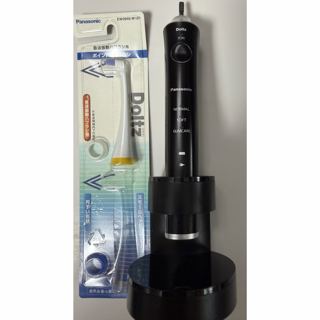 Doltz - パナソニック 電動歯ブラシ ドルツ 黒 EW-DE55-K EW0940-Wの