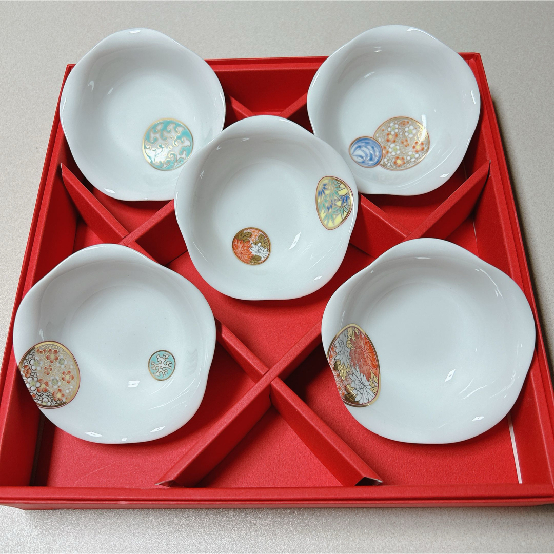 深川製磁 - 深川製磁 寿赤絵 小皿揃の通販 by One Pinez｜フカガワ