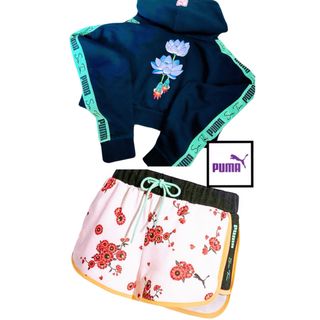 PUMA - puma sue Tsai コラボ 花柄 パーカー パンツ セットアップ