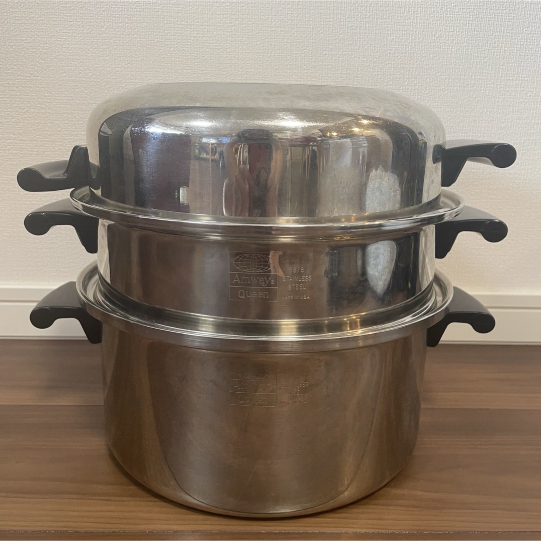 Amway - アムウェイ Amway クイーンクックウェア 鍋 フライパン 蒸し器