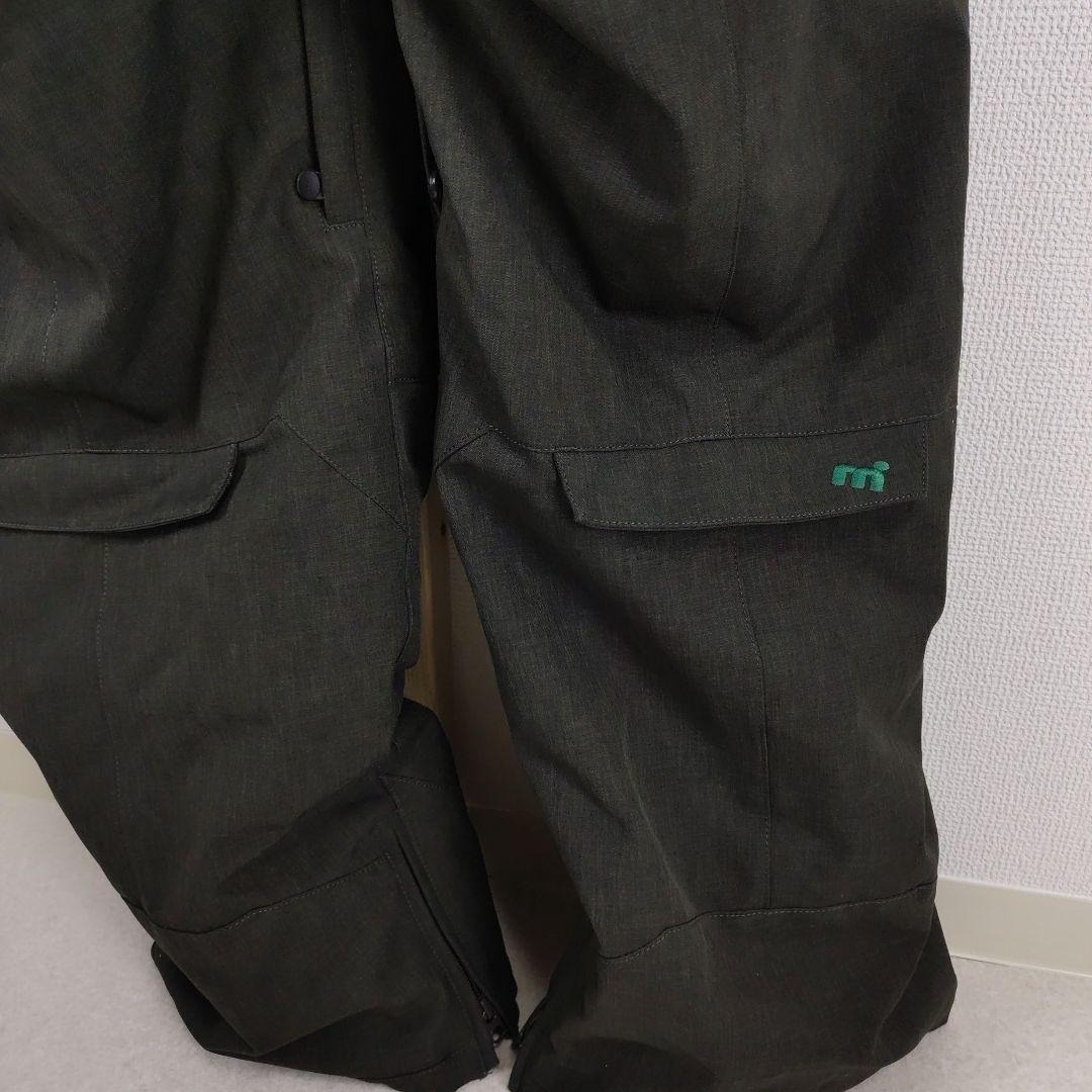 美品】スノボウェア つなぎ Lサイズ メンズ ダークグリーン