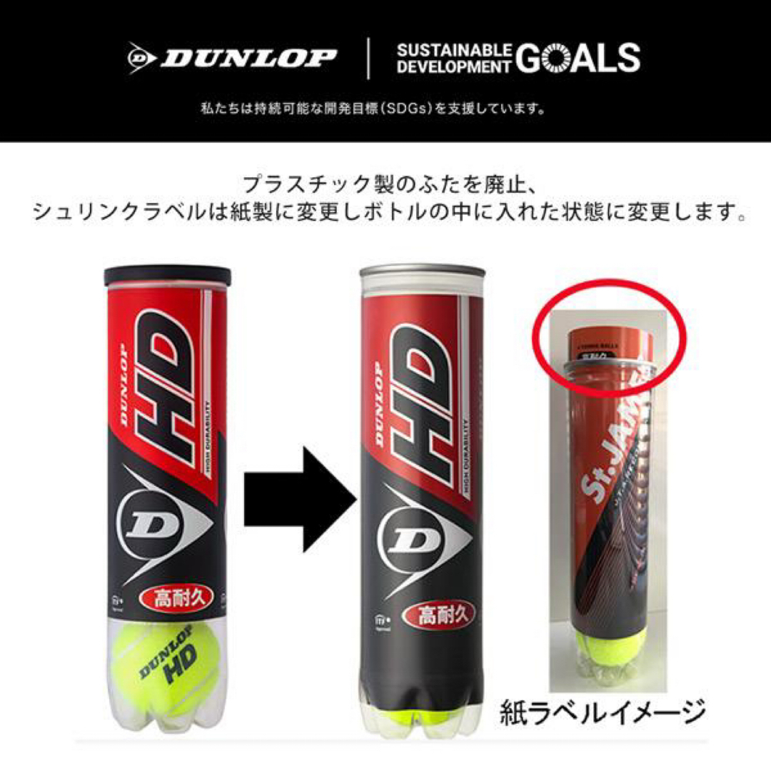 DUNLOP - 【新品】Dunlop ダンロップ セントジェームス 1箱60球の通販