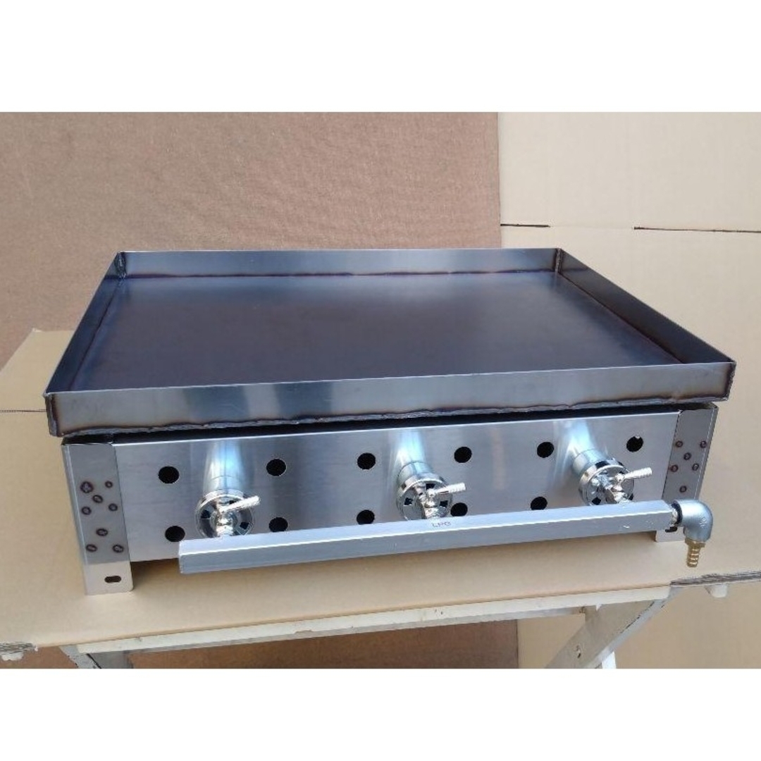 未使用品 極厚6ミリ プロパンガス グリドル 幅60cm 全周フチ キッチン