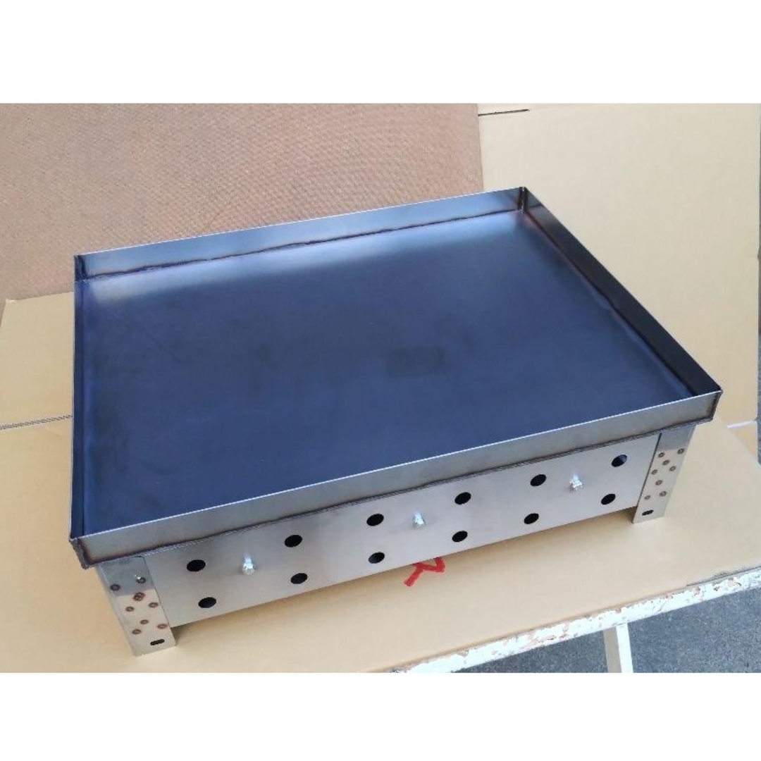 未使用品 極厚6ミリ プロパンガス グリドル 幅60cm 全周フチ キッチン