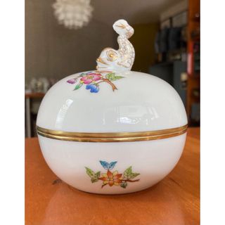 Herend - 箱付き ヘレンド ファンタジー ボンボニエール 透かし小物
