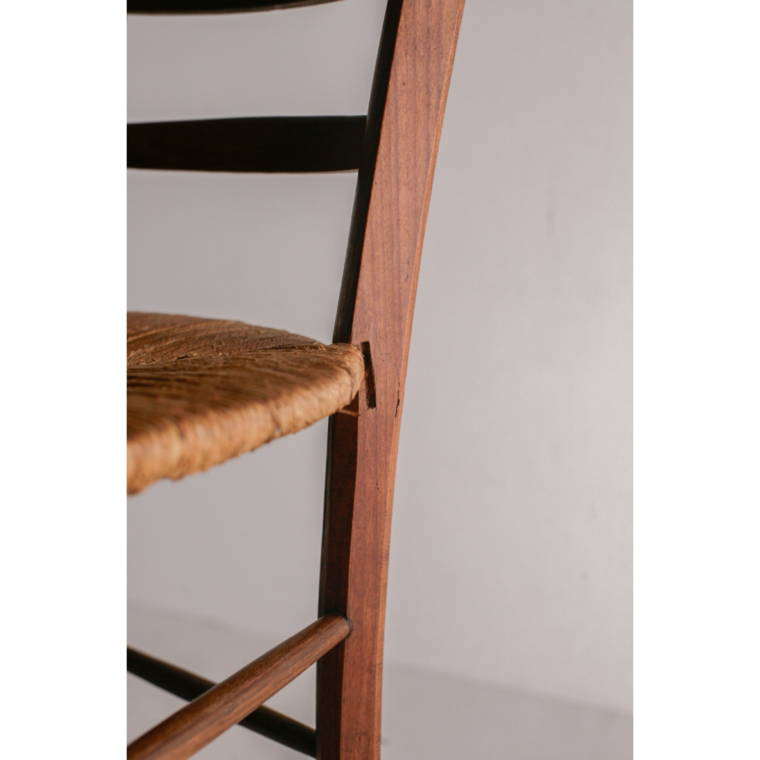 Brocante - フランスアンティーク ラッシュ編みチェア ブロカント 無垢