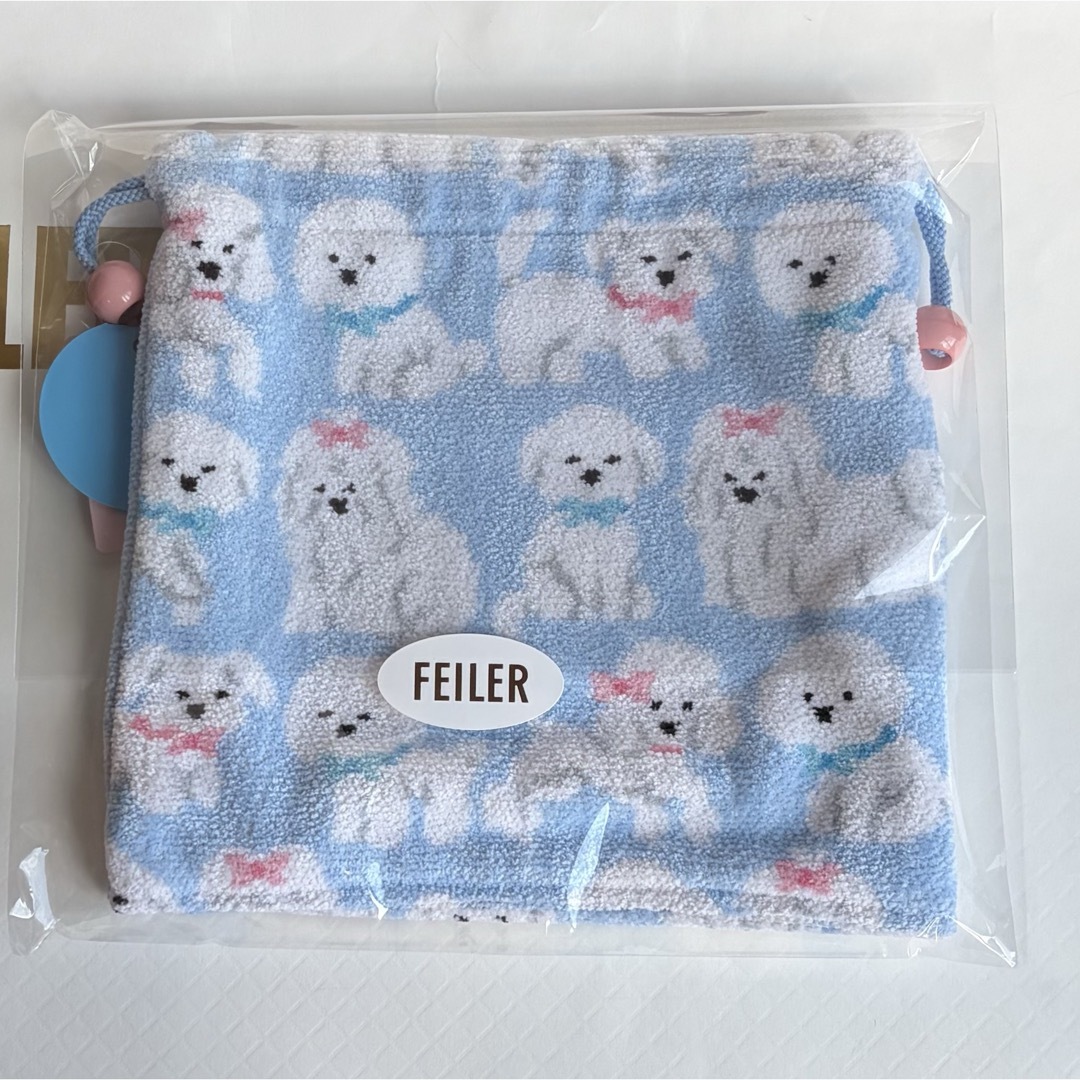 FEILER - FEILER WEB限定カラー 巾着♩モフモフワンチャン♩の通販 by