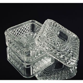 Baccarat - Baccarat オールドバカラ/※ ディアマン・ビゾー 蓋物 義山