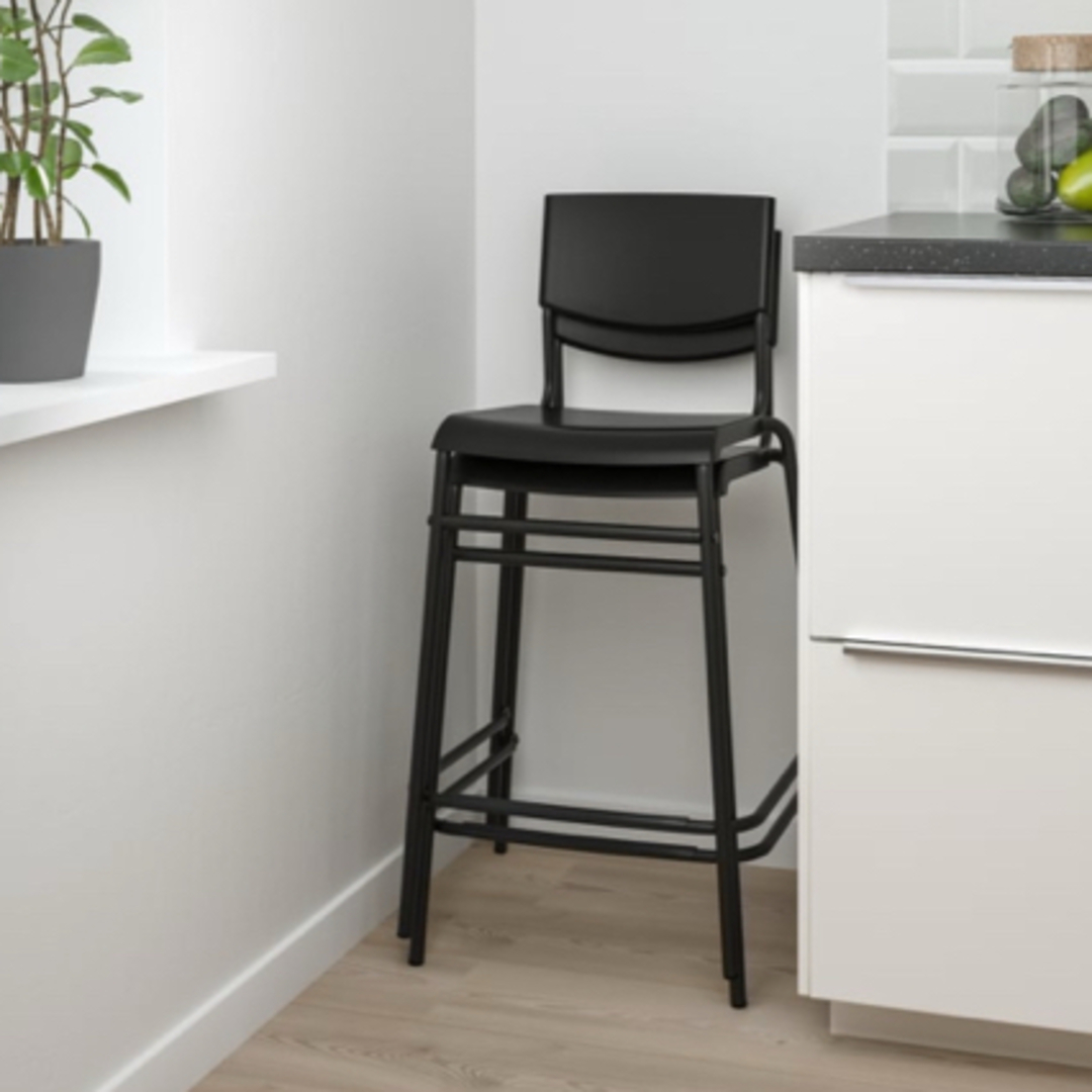 IKEA - 【直接引取限定】イケア ハイスツール ブラックの通販 by はな