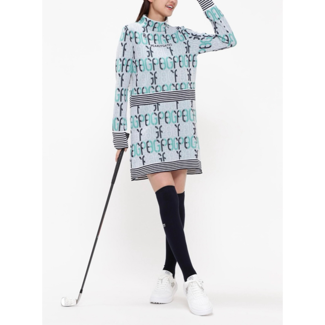 PEARLY GATES - （新品）パーリーゲイツ、アモッサロゴ クサリ柄