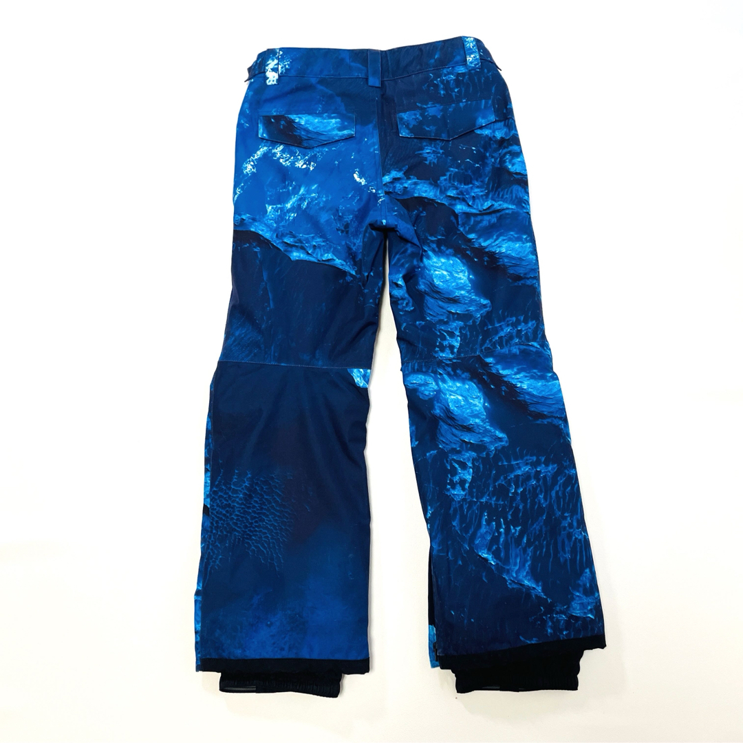 6625【美品】バートン パンツ ゴアテックス 総柄 キッズM ブルー