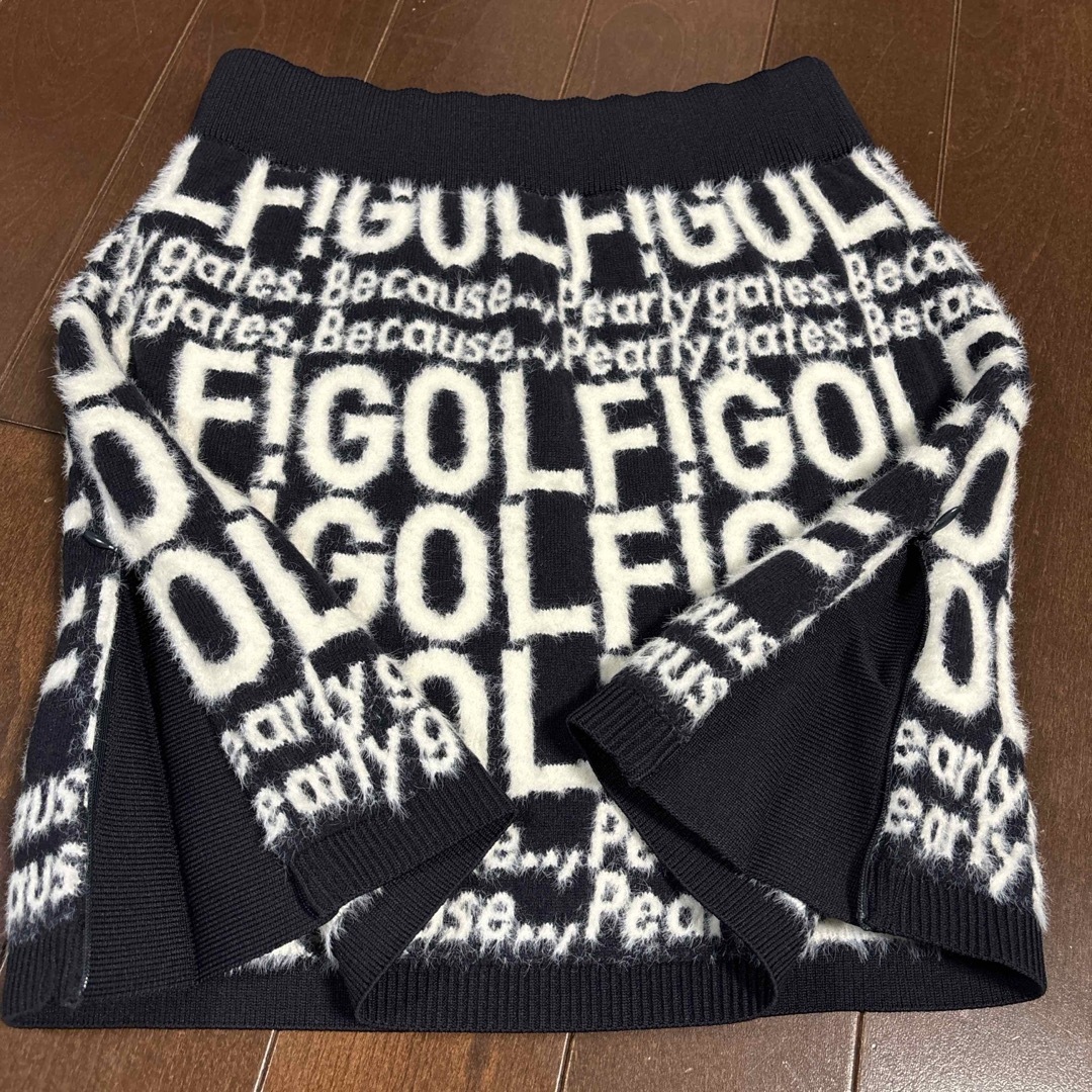 PEARLY GATES - パーリーゲイツ GOLF柄ジャガード織スカートサイズ1の