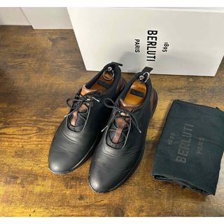 BERLUTI - 美品 BERLUTI SWING ゴルフシューズ レザー × ファブリック