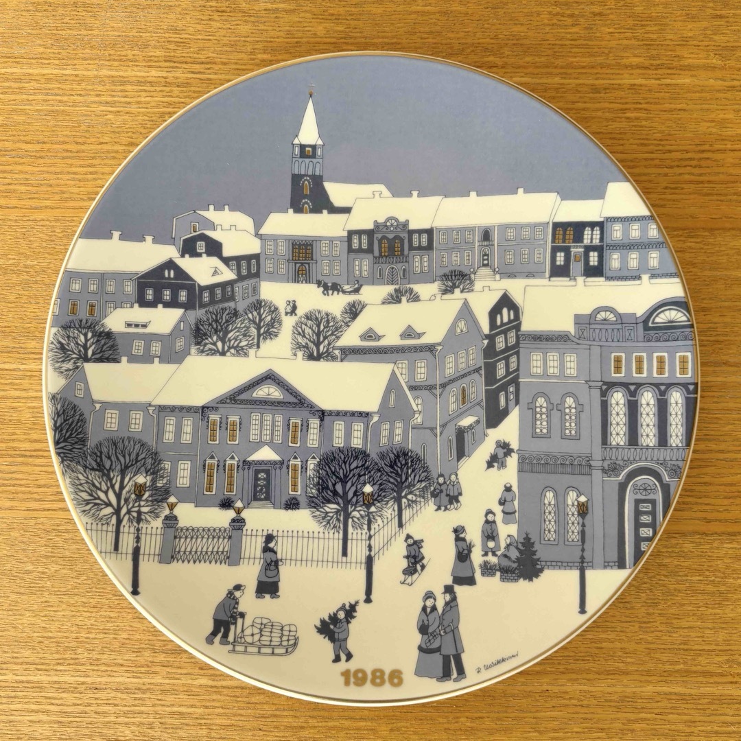 ARABIA - ARABIA ウオシッキネン 1986年クリスマスプレート(イヤー