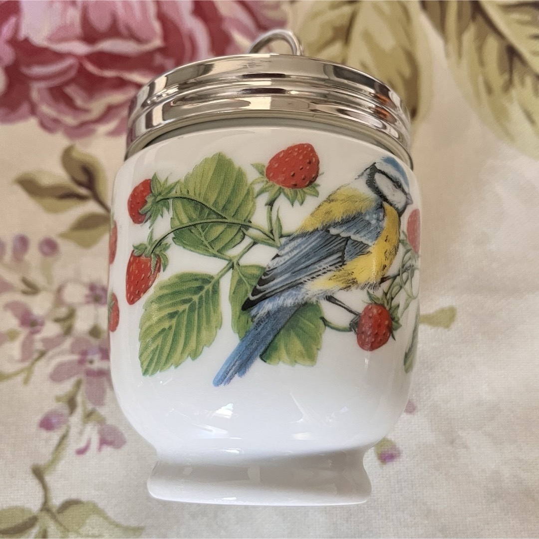 Royal Worcester - 【希少品】英国製 ロイヤルウースター☆赤い実と鳥