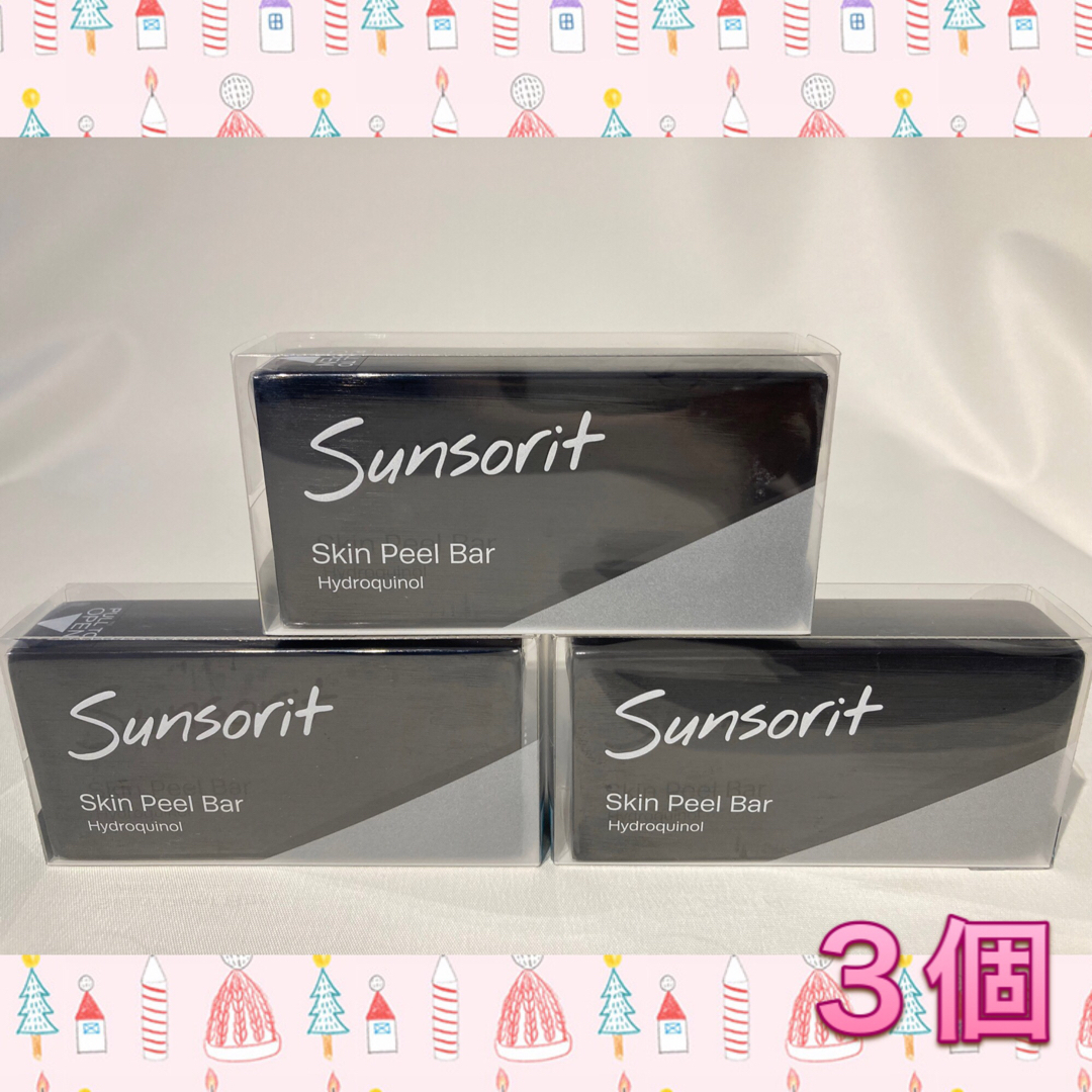 sunsorit - サンソリット スキンピールバー ハイドロキノール 黒 3個の