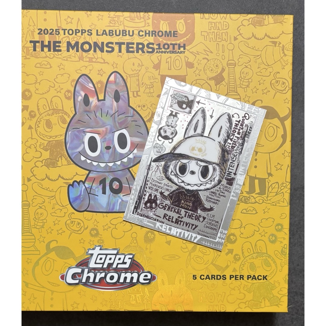 1】Topps Chrome Labubu クローム ラブブ カード トレカの通販 by 2月