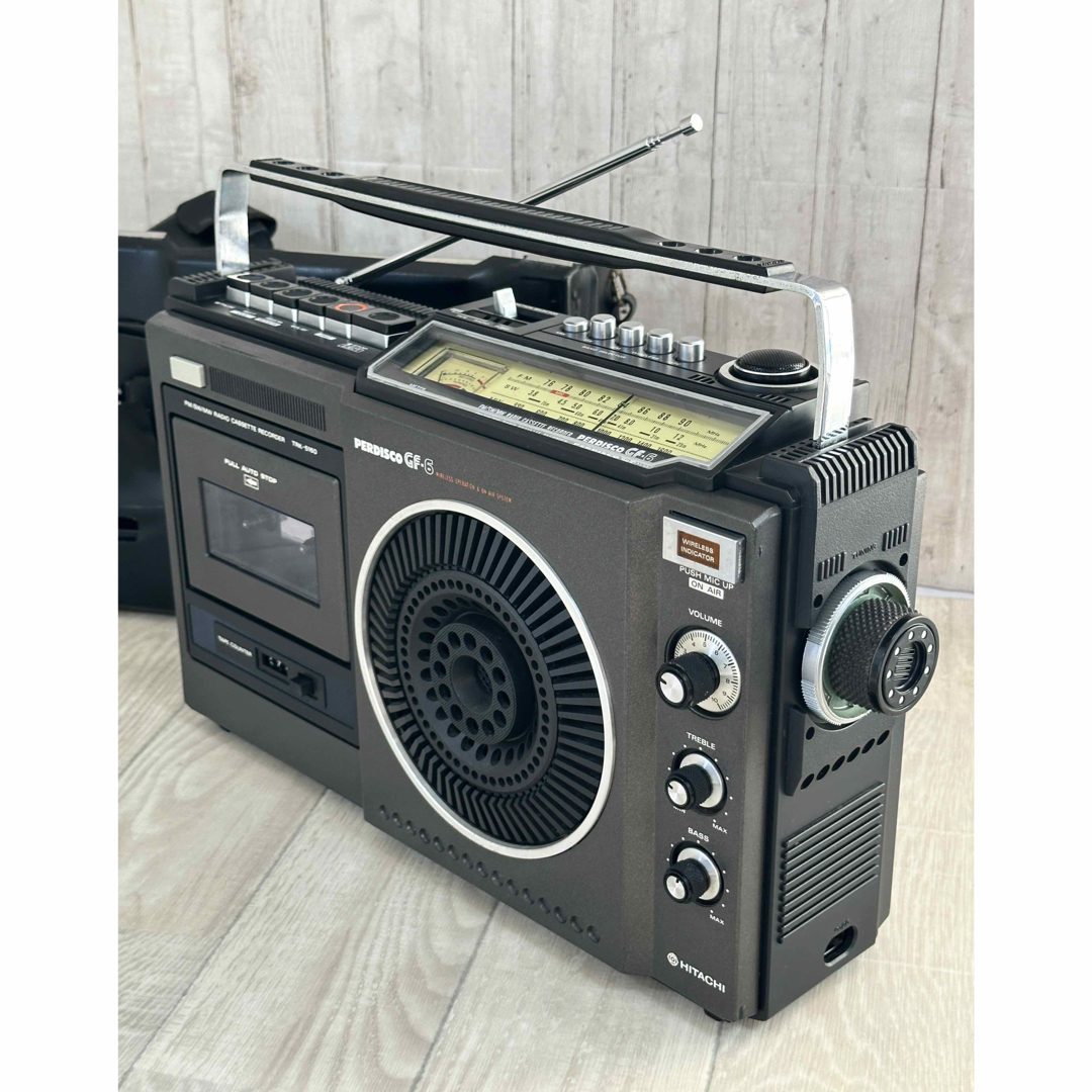 日立 - 動作品| 日立 ラジカセTRK-5160 昭和レトロ ラジオ Hitachiの