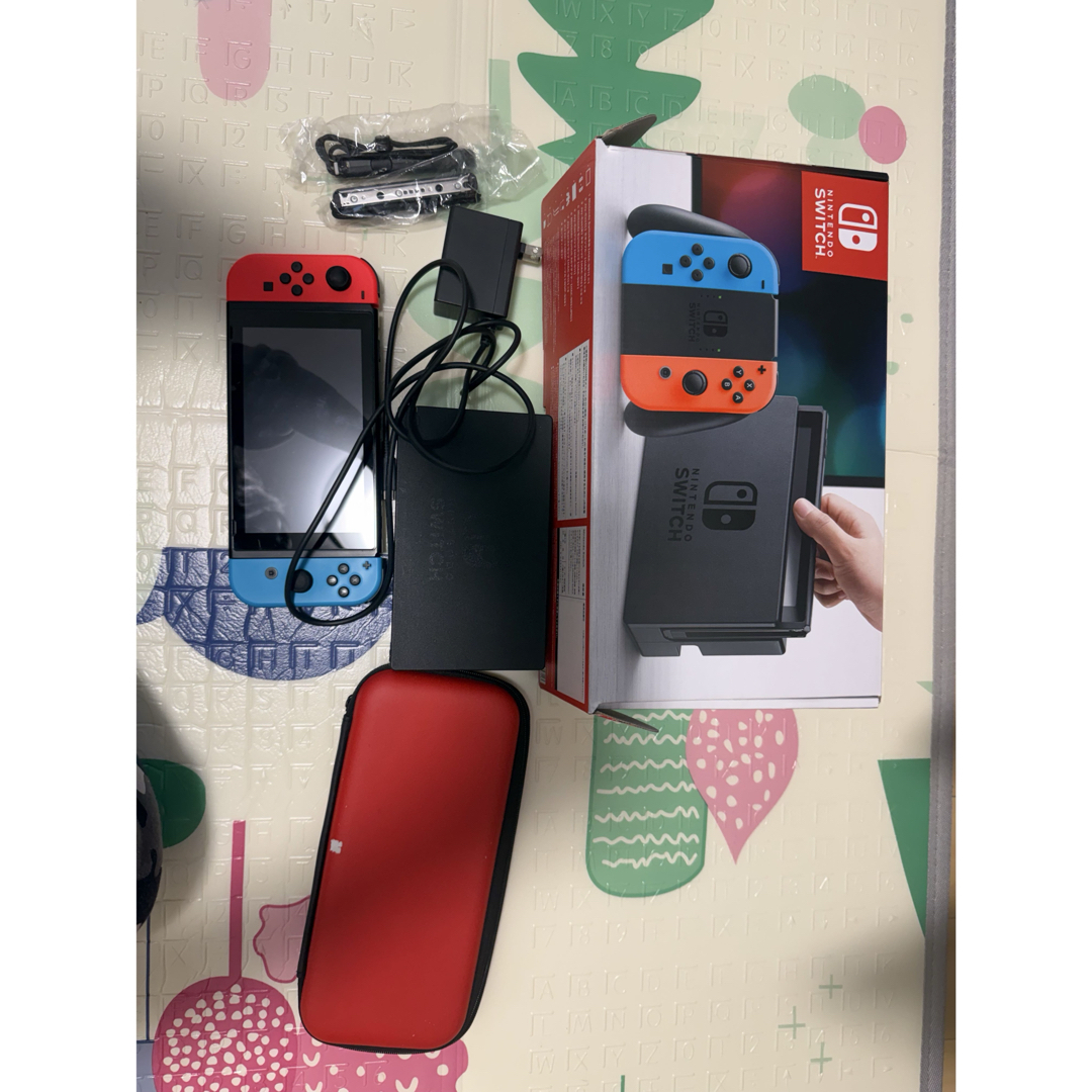 Nintendo Switch - Nintendo Switch 本体 青/赤【初期化済】の通販 by