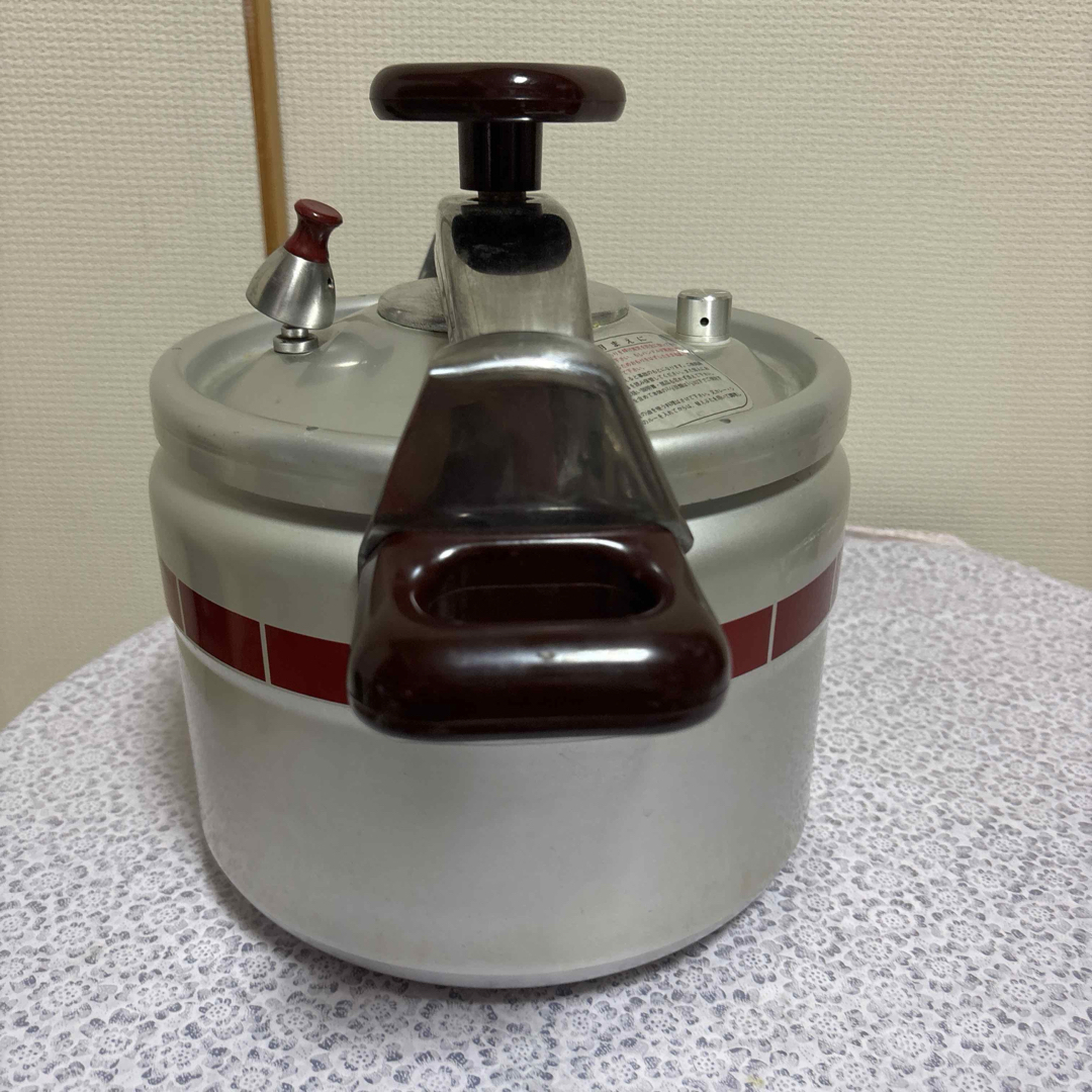 理研食品 - RIKEN アルミ圧力鍋 6Lシルバー 赤日本製の通販 by AK's
