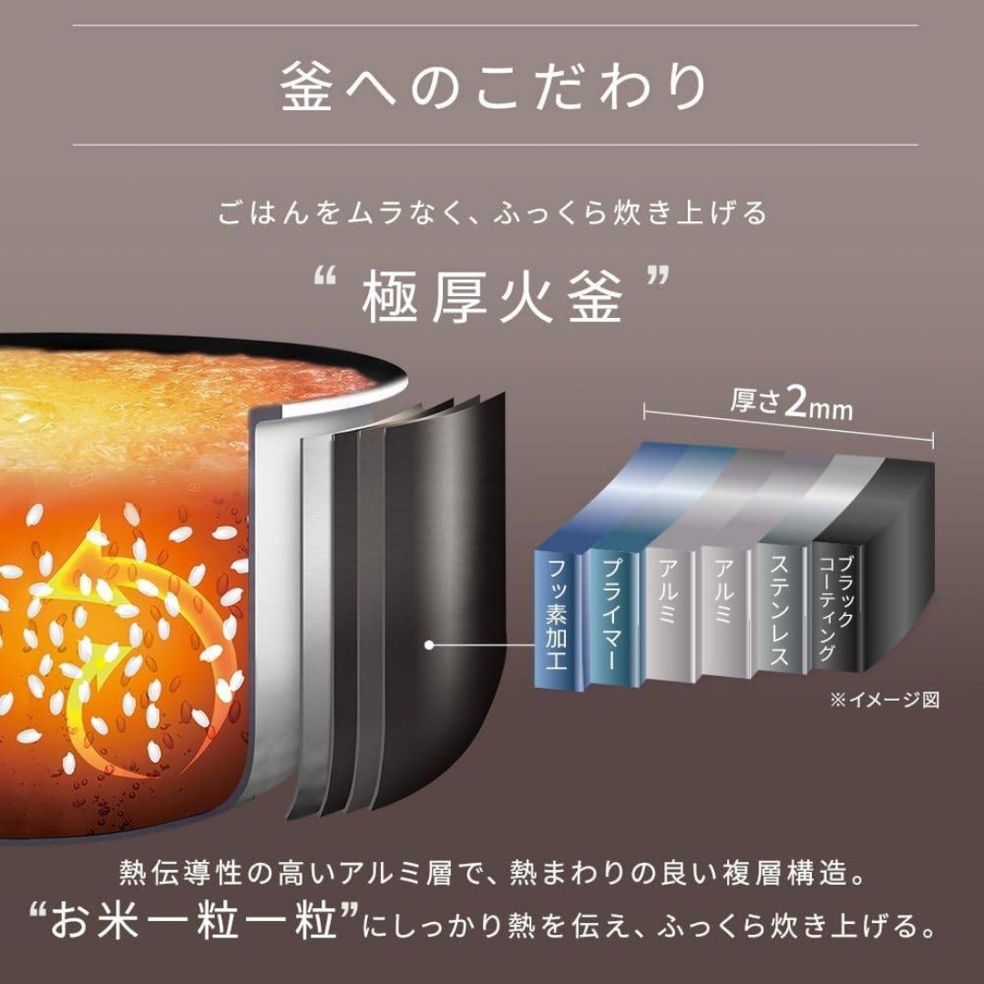 ☆23年製☆アイリスオーヤマ 3合 炊飯器【RC-ISA30AZ-HA】FYDNの通販