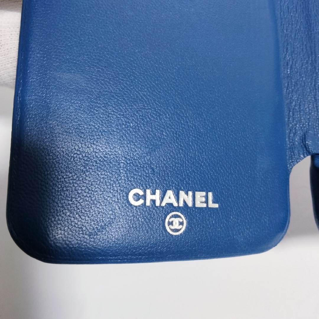 CHANEL - 【CHANEL】シャネル マトラッセ iPhone X.XS ケース ブルーの