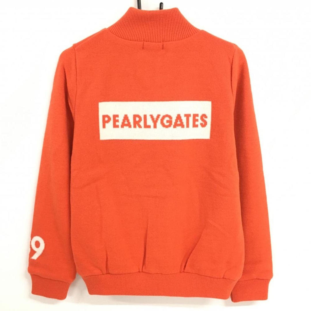 PEARLY GATES - 【新品】パーリーゲイツ ニットジャケット オレンジ×白