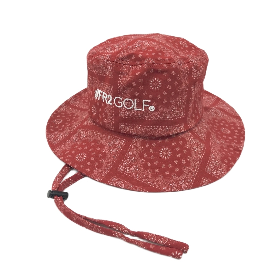 FR2 GOLF エフアールツーゴルフ バケットハット バンダナ柄 レッド系 F
