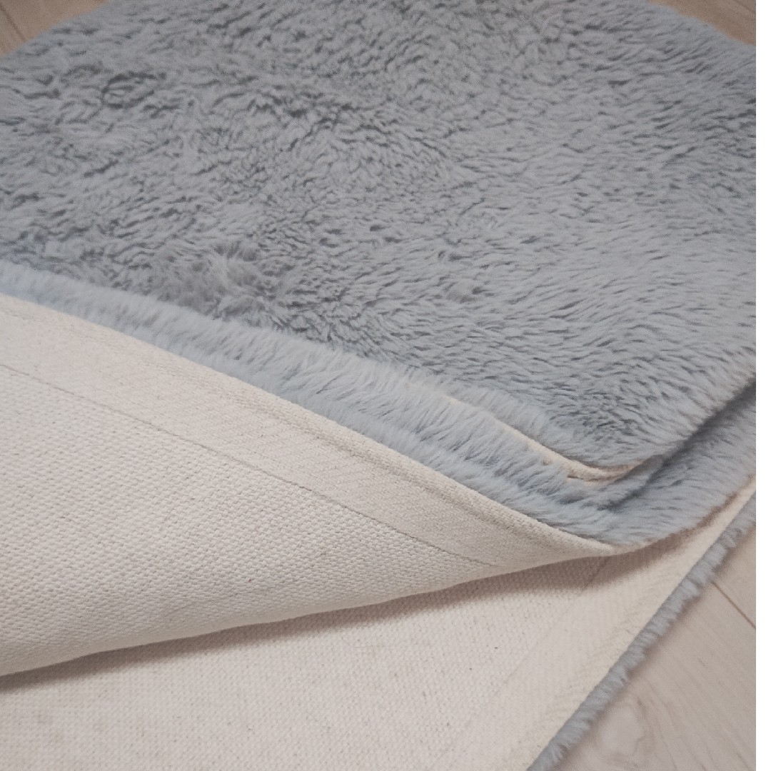 ニトリ - ニトリ アクセントラグ ウサギ2 ライトグレーの通販 by まっ