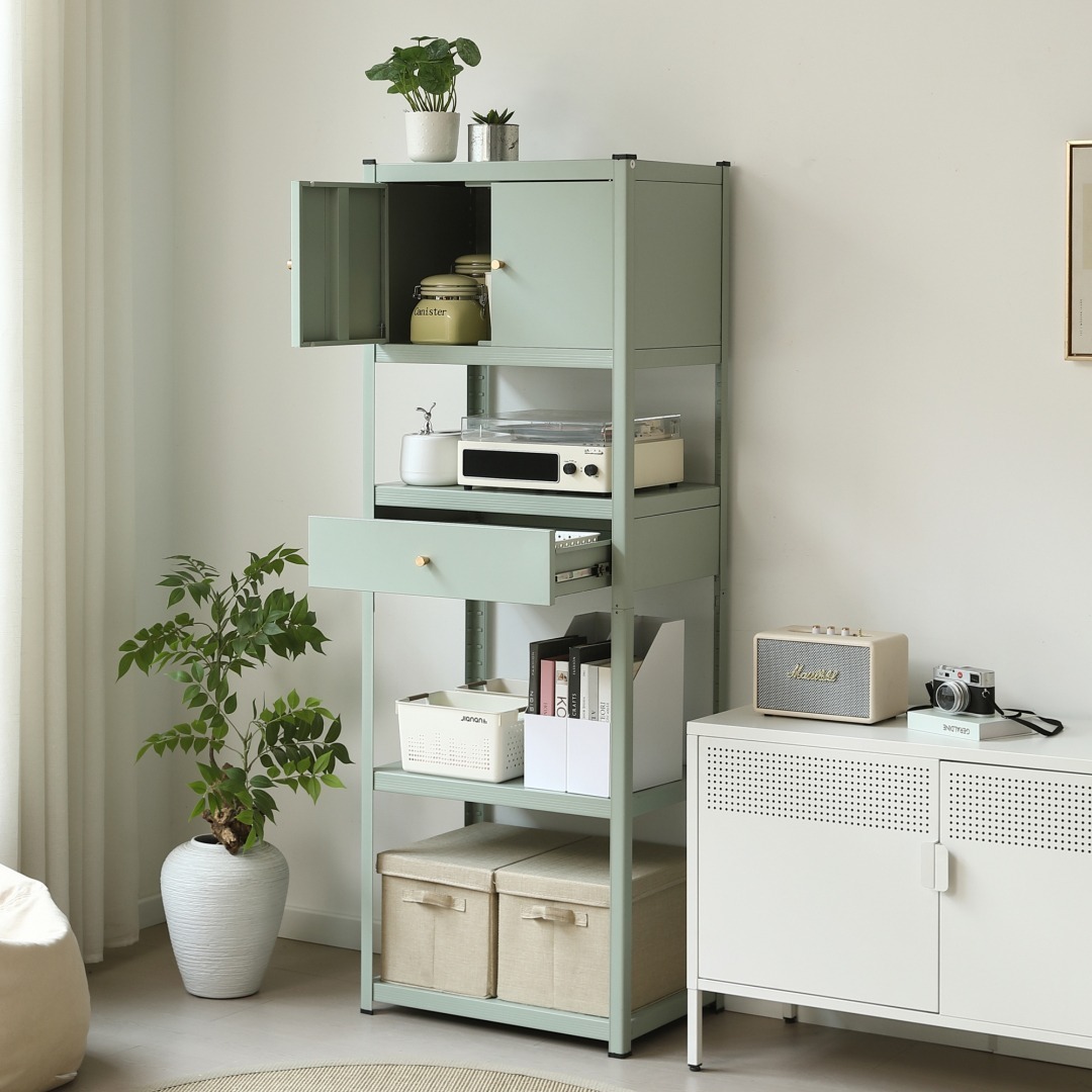 新作発表タイムセール中！スチール製可動ラック 分割可能 ボトル不要