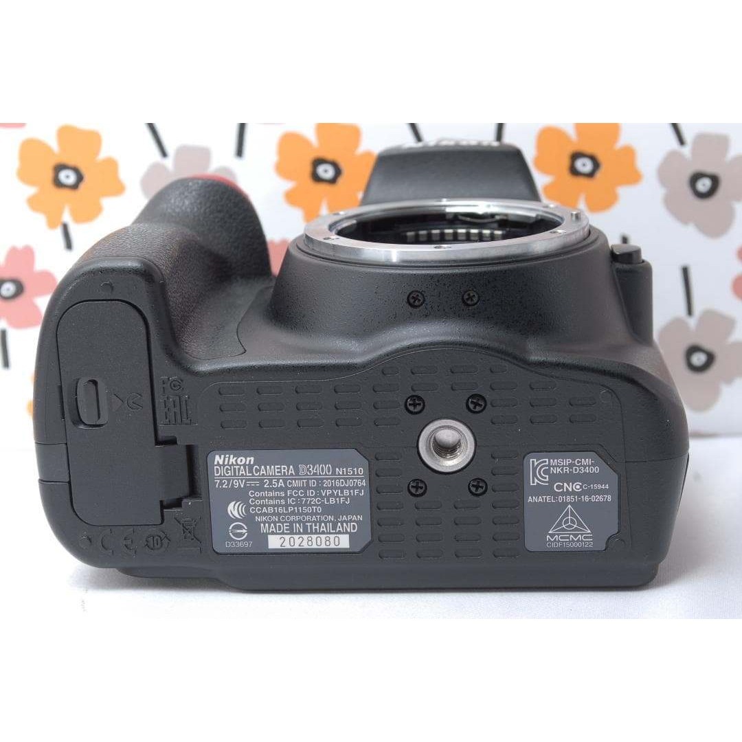 ❤Nikon D3400❤撮影ガイド本付き❤Bluetoothでシェア！❤美品