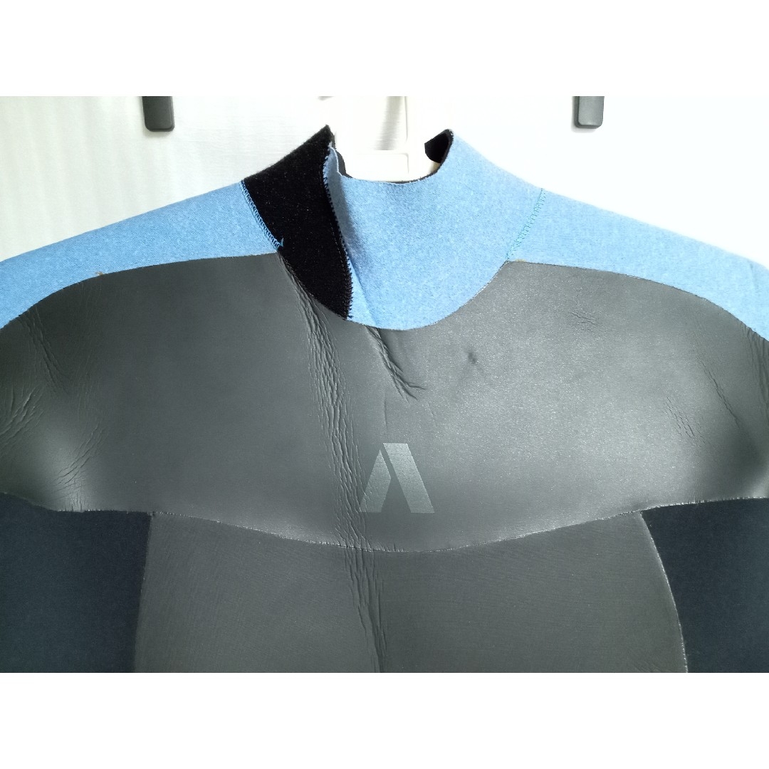 ウェットスーツ 5ミリ エアタイト 冬 ウィンター 黒 水色 ラバー