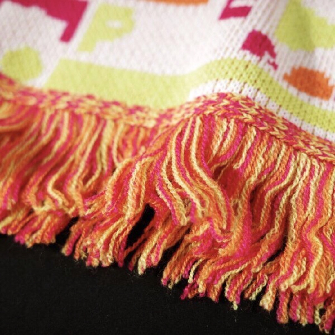 PEARLY GATES - 【PEARLY GATES】秋冬 ウール混 フリンジニット