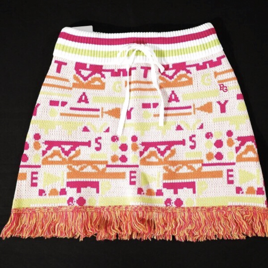 PEARLY GATES - 【PEARLY GATES】秋冬 ウール混 フリンジニット